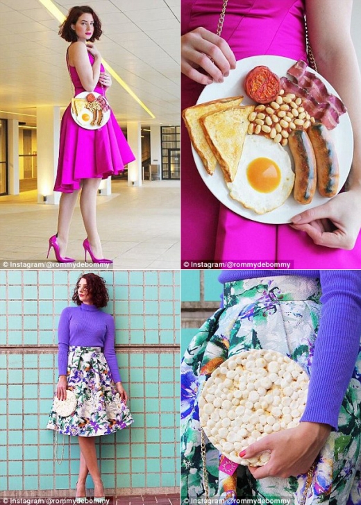 영국식 아침식사는 물론 뻥튀기 모양의 핸드백도 있다.