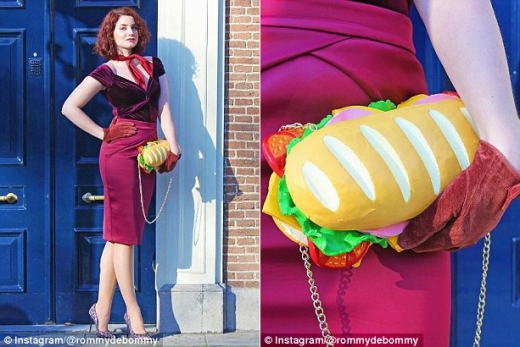 햄버거 모양 핸드백