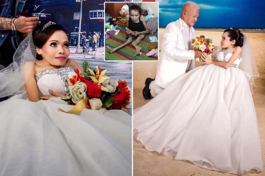 그녀는 돈 한 푼 들이지 않고 사랑하는 사람과 꿈의 결혼식을 올렸다.