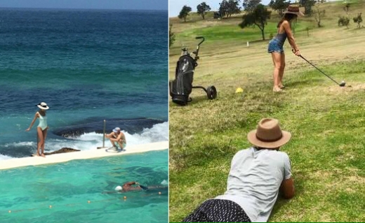 각 사진 속 남성은 자신의 여친에게 멋진 사진을 찍어주고자 몸을 사리지 않는다.