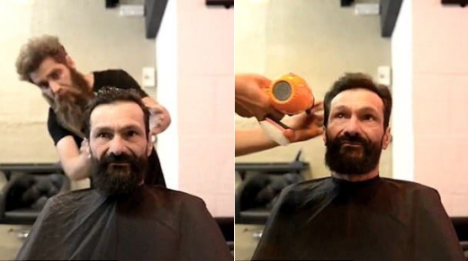 머리를 자르고 수염을 다듬으며 스타일리쉬한 남성으로 거듭나는 중이다.