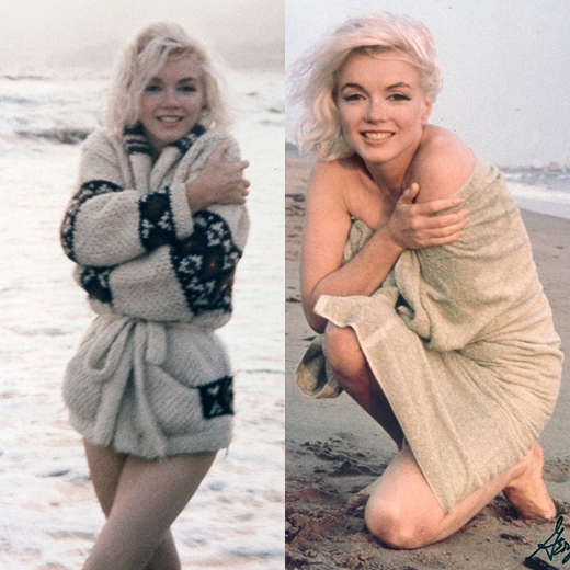 마릴린 먼로의 마지막 촬영 사진