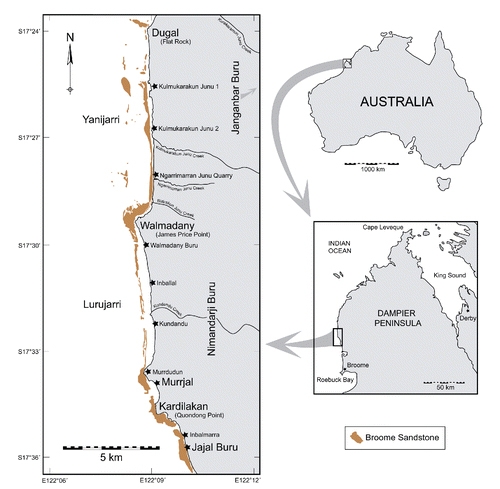 공룡 발자국 발굴 지역 위치