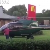 햄버거 드라이브스루 매장에 나타난 헬리콥터 (영상)