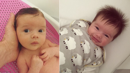 엘리는 지난 1월 23일 체중 약 3.48㎏으로 건강하게 태어났다.