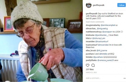 65년의 결혼생활 동안 아내는 한결같이 따뜻했다고 말하는 할아버지. (사진=메트로)