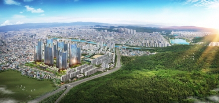 수성구에서 물꼬가 터진 2017년 대구분양시장이 6월 앞산으로 이어질 전망이다. ㈜태왕은 도심 재개발 재건축이 한창인 남구 봉덕동 일원에 ‘앞산 태왕아너스’ 493세대를 6월중 공급한다고 밝혔다.