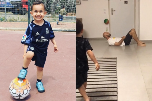 찼다 하면 골인, 신묘한 패스…3살 축구 신동 화제