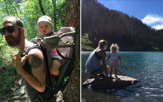 국내여행을 떠난 가족. (사진=데일리메일 캡쳐)