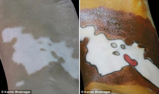 빨간 하트를 가진 유령.