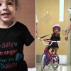 두 팔 없이 자전거 타는 5세 소녀…장애는 없어!
