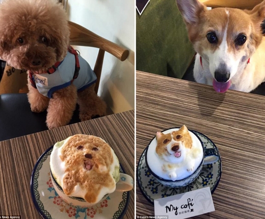 해당 카페는 고객 맞춤형 라테 아트를 선보이며 고객들을 즐겁게 만들고 있다.