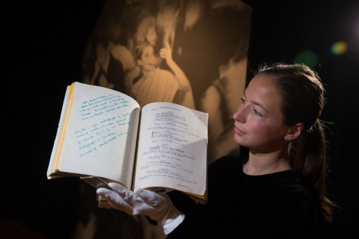 헵번이 봤던 ‘티파니에서 아침을’ 대본(AFP 연합뉴스)