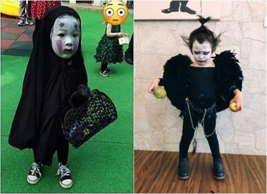 지난해 ‘가오나시’에 이어 올해는 ‘류크’로 분장한 대만의 어린이