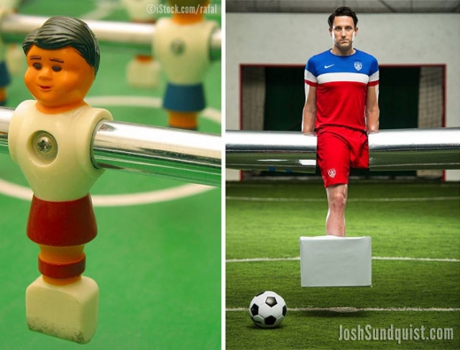 2014년 핼러윈엔 테이블 풋볼 선수로 변신.