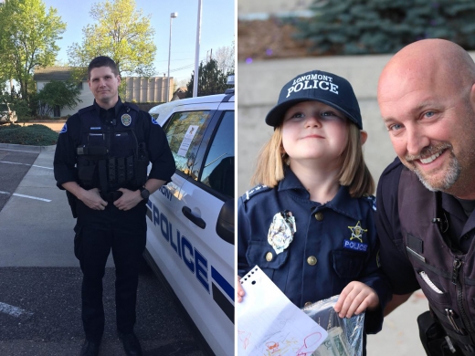 왼쪽은 투병중인 경찰관 줄라우프의 모습. 오른쪽은 시드니가 지폐와 동전을 들고 경찰서를 방문했을 당시다.