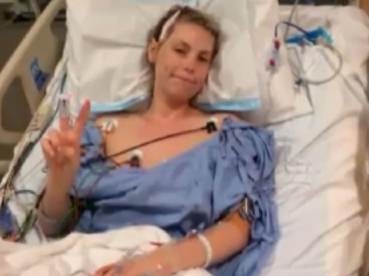 레아가 병원에 입원했을 당시의 모습.