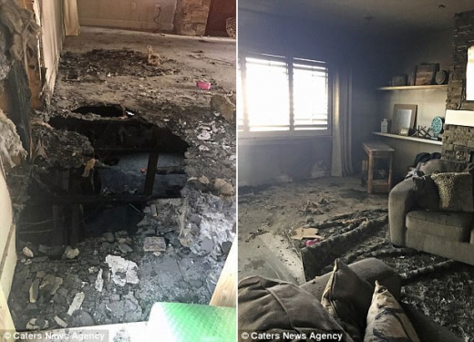 지난 3월 23일, 실비아 가족이 외출한 시간 집이 몽땅 불에 타버리는 사고가 일어났다.