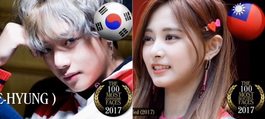올해 세계 최고 미남·미녀…뷔 1위, 쯔위 3위 올해 세계 최고 미남·미녀…뷔 1위, 쯔위 3위