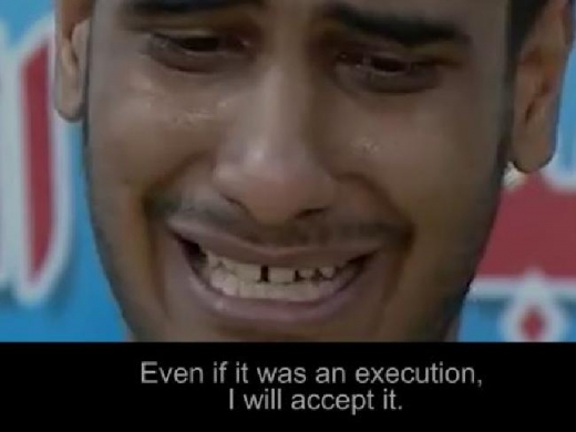 ‘인 더 그립 오브 더 로우’ 방송 장면. 한 수감자가 인터뷰에서 자신의 범행을 자백하고 있는 모습이다.