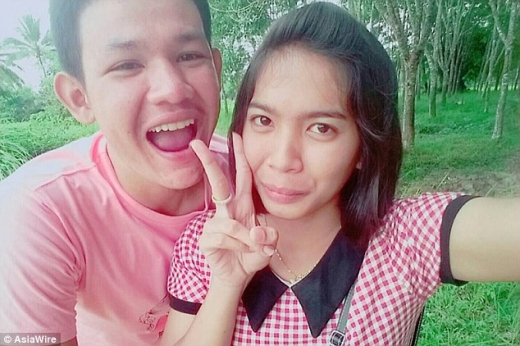 암에 걸리기 전인 남자친구와 찍은 사진.