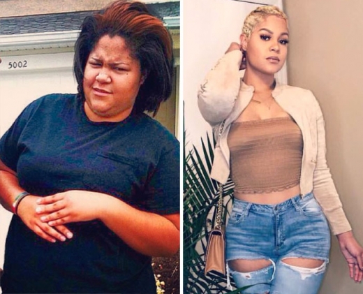 5. 크리스톨 퍼킨스라는 이름의 이 여성은 완전히 다른 사람처럼 변했다. 운동과 식사 관리를 병행했다고 한다.(@YourFavoriteLEO/트위터)