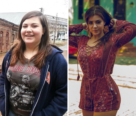 8. 프리실라라는 이름의 이 여성은 허리 군살을 완전히 없앤 뒤 패션을 즐기고 있다.(@priscillashby/트위터)