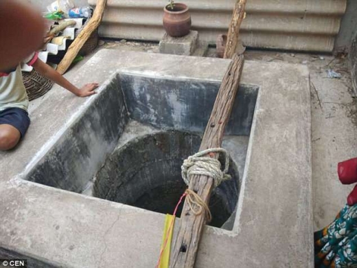 실제로 아기가 발견된 우물.