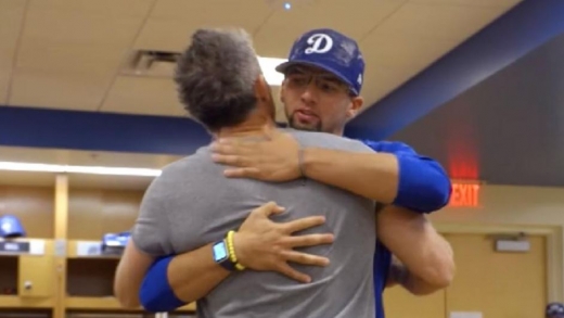 같은 팀 소속 선수로 만난 두 사람.