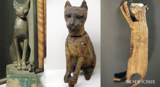 고대 이집트인들은 조각과 회화에도 고양이 형상을 남겼다.
