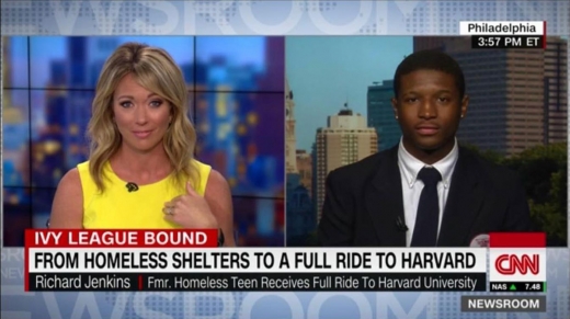 리처드 젠킨스는 하버드대 합격으로 화제가 됐고, 최근 CNN 뉴스와 인터뷰를 가졌다.