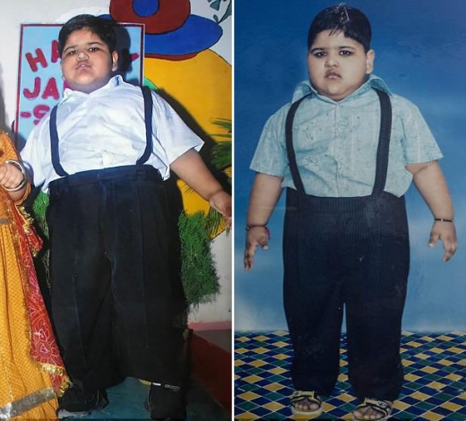 평균 체중으로 태어났었다는 미히르는 채식주의 가정에 살고 있지만, 튀김과 탄산음료를 너무 좋아해 만 5살 때 이미 80㎏을 넘겼었다.