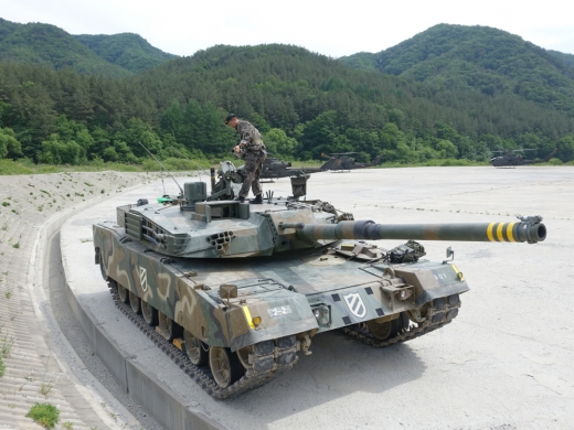 K-1 전차 포탑은 다른 나라의 전차와 달리 특유의 간결한 형상이 큰 특징이라고 할 수 있다 (사진=김대영)
