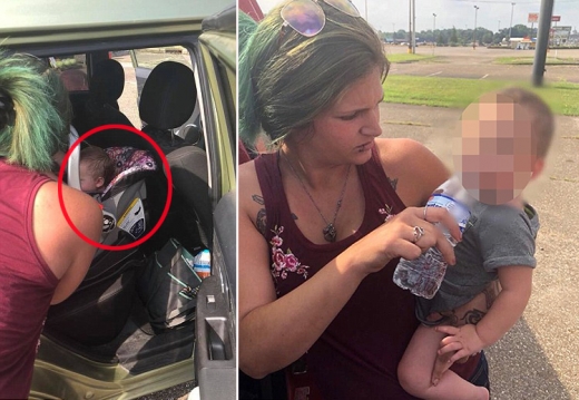 애셔의 약혼녀는 아이를 곧바로 꺼내 물을 먹였다.