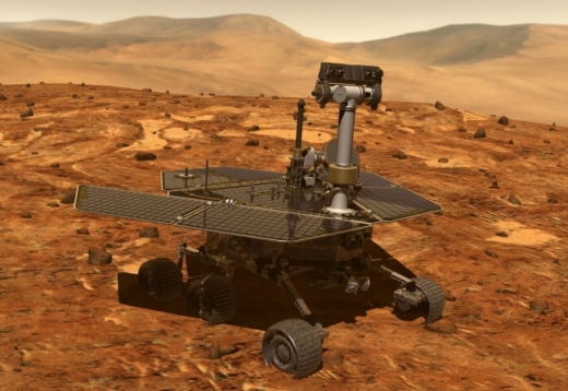 화성서 탐사 중인 오퍼튜니티(상상도)