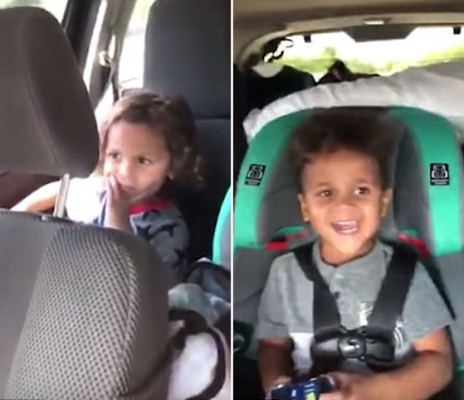 한 가족이 모두 모인 차 안에서 막내가 태어났다.