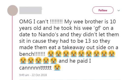 실제 트위터에 올린 사연. (사진=트위터캡쳐)