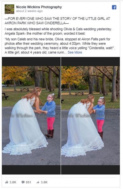 실제 사진작가의 페이스북에 올라온 두 사람의 사진.