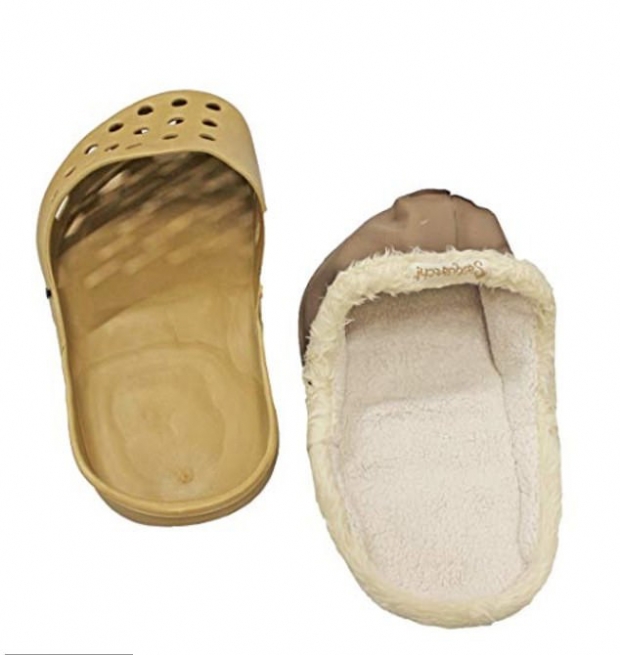 인조양모를 떼어냈을 때와 부착했을 때 사진.