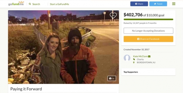 미담은 노숙인 보빗이 고속도로에서 기름이 떨어져 어려움에 부닥친 매클루어에게 전재산 20달러(2만2000원)를 선뜻 내놓았다는 훈훈한 내용이다.