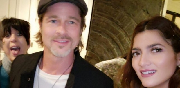 블랑카 블랑코는 브래드 피트와 찍은 셀카를 인스타그램에 공유했다.