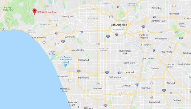 일론 머스크의 LA 저택은 LA 중심가에서 북서쪽으로 약 24㎞ 거리에 있는 고급 주택가 브렌트우드에 있다.(출처=구글 지도)