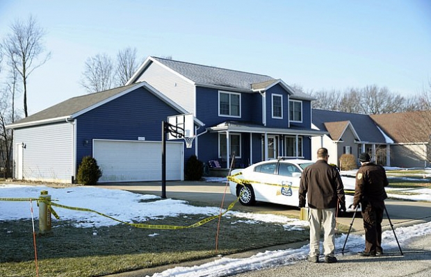 사건이 벌어진 인디애나주 경찰관 맷 마코스티의 자택/사진=AP