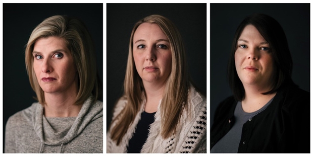 클라인 박사의 생물학적 친자는 48명으로 늘어났다. 왼쪽부터 줄리 하몬, 카일리 고트, 앰버 스태포드/사진=디 애틀랜틱