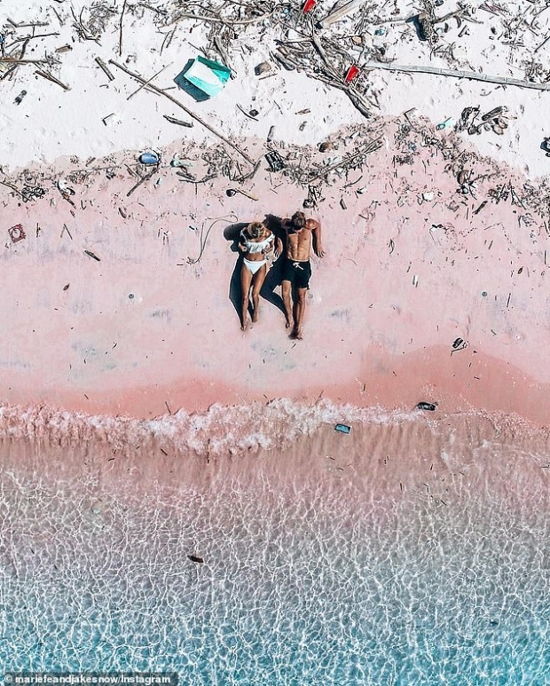 2019년 핑크 비치의 모습.