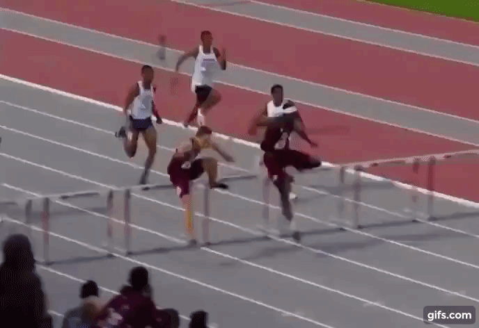 ‘2019 사우스이스턴컨퍼런스(SEC) 육상선수권대회’에서 텍사스A&M대학교 소속 인피니트 터커가 남자 400ｍ 허들 챔피언에 올랐다/사진=SEC