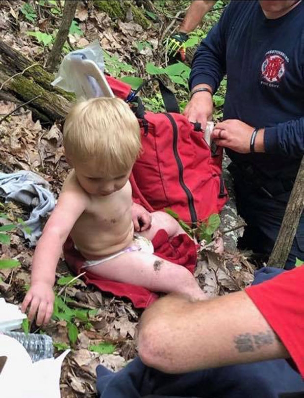 발견 당시 하워드는 가파른 언덕 위에 기저귀 차림으로 혼자 앉아 울고 있었던 것으로 알려졌다/사진=마고핀 카운티 재난관리국