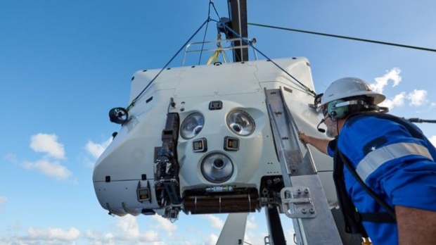 이번 탐사에 이용된 유인 잠수정의 모습.(사진=애틀랜틱 프로덕션)