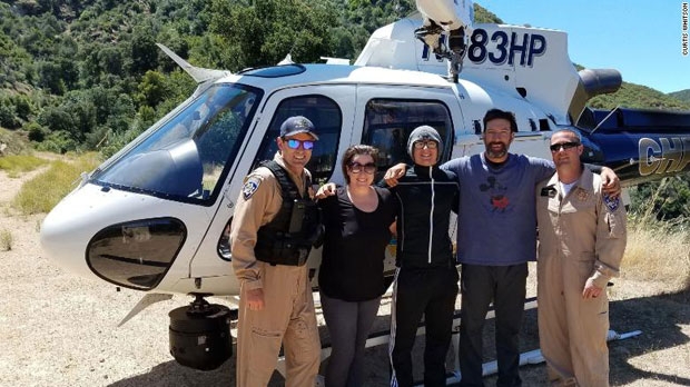 지난 6월 16일, 윗슨 가족은 고립 닷새 만에 무사히 구조됐다./사진=캘리포니아 고속도로 순찰대