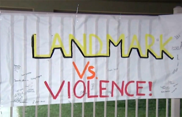 디에고 사망 후 랜드마크중학교 학생들은 학교폭력에 맞서 시위를 시작했다./사진=ABC뉴스